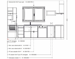 Plan Technique cuisine Saint vincent de Tyrosse
