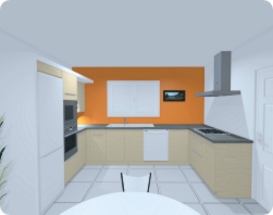 Plan 3D cuisine Saint vincent de Tyrosse